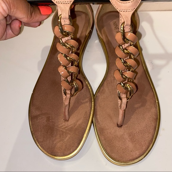 Nine West Keylime Chainlink Thong Sandal - Picture 3 of 5